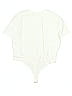 Open Edit 100% Cotton Ivory White Bodysuit Size 1X - photo 2