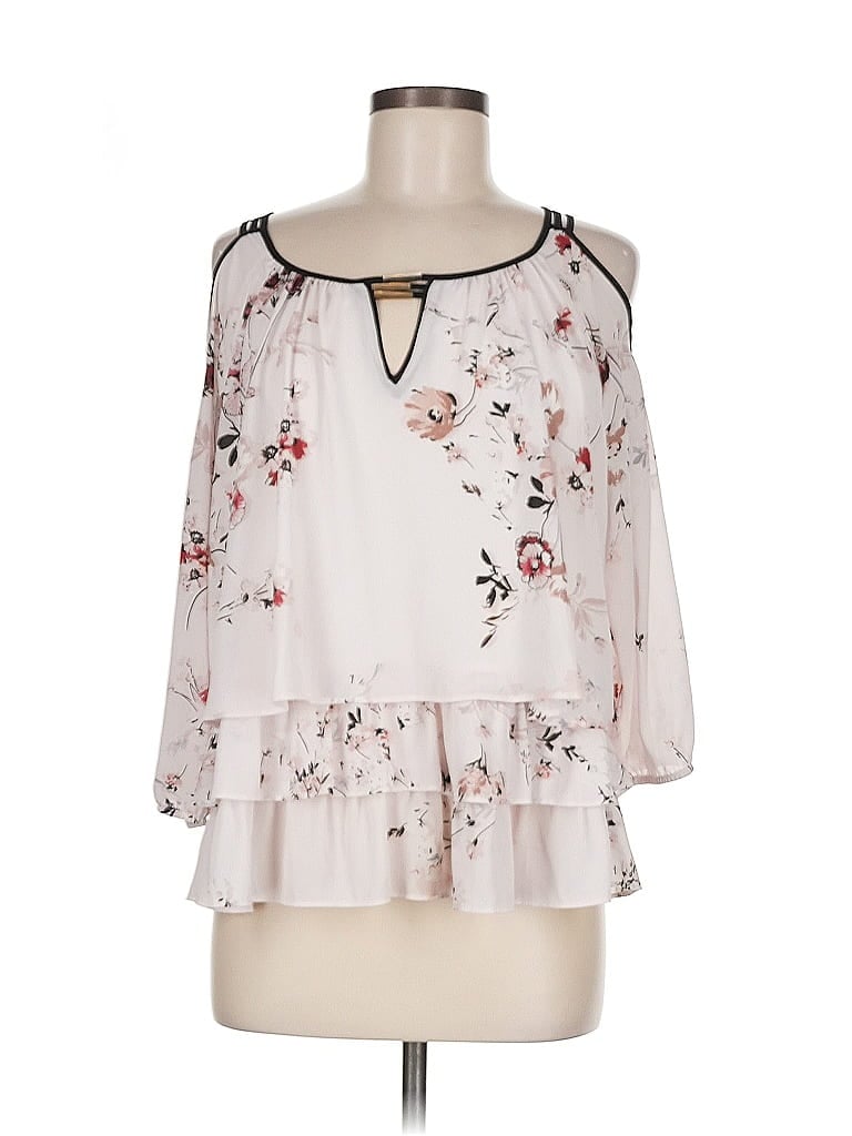 Joseph Ribkoff 100% Polyester Ivory 3/4 Sleeve Blouse Size 8 - photo 1