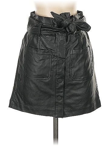 TGLA Faux Leather Skirt (view 1)