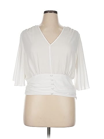 Soho JEANS NEW YORK & COMPANY 3/4 Sleeve Blouse (view 1)