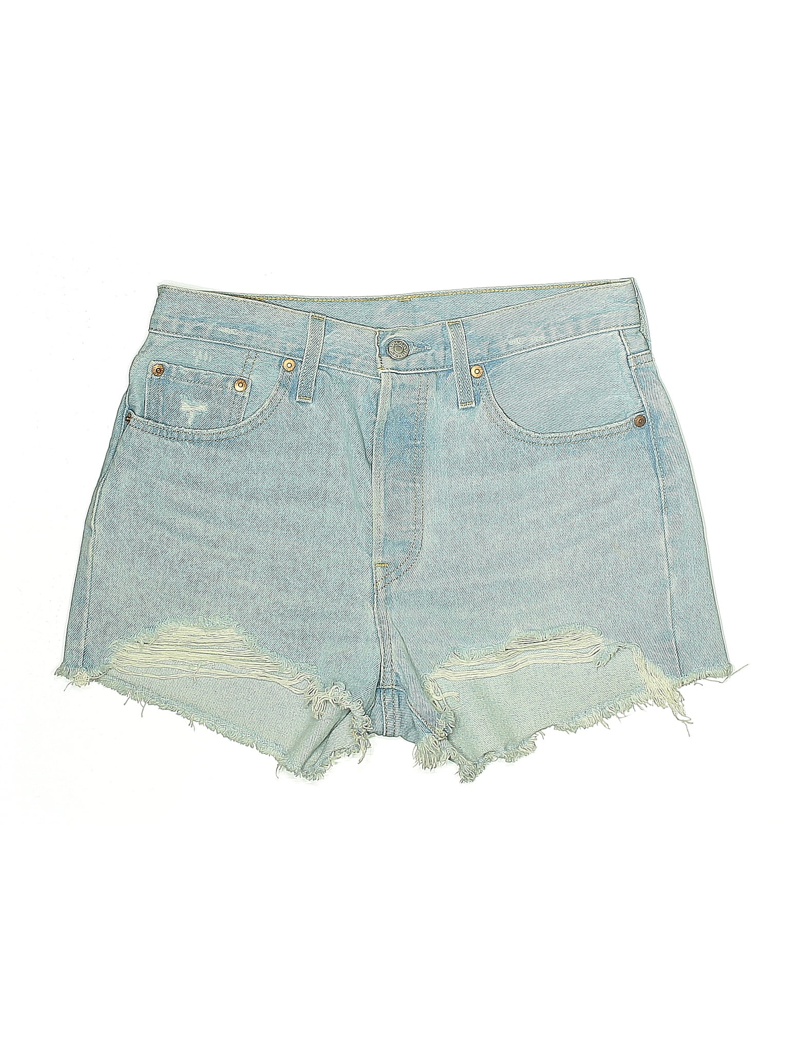 Levi&apos;s 100% Cotton Blue Denim Shorts Size 28 waist