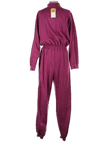 Lauren Brooke Vibrant Purple Drawstring Waist Jumpsuit (view 2)