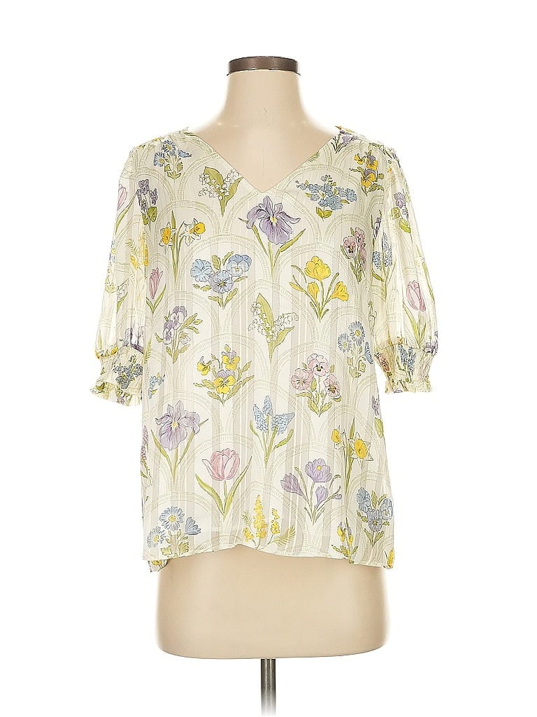 Pre-owned Rachel Zoe Tjx 3/4 Sleeve Blouse In White