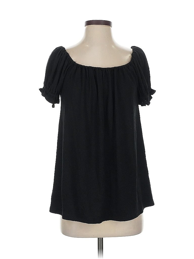 Max Studio Short Sleeve T-shirt In Black