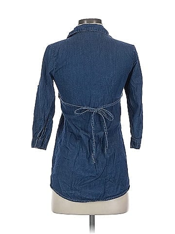 Miley Cyrus & Max Azria 3/4 Sleeve Button-Down Shirt (view 2)