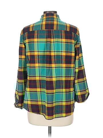 L.L.Bean Signature 3/4 Sleeve Button-Down Shirt (view 2)