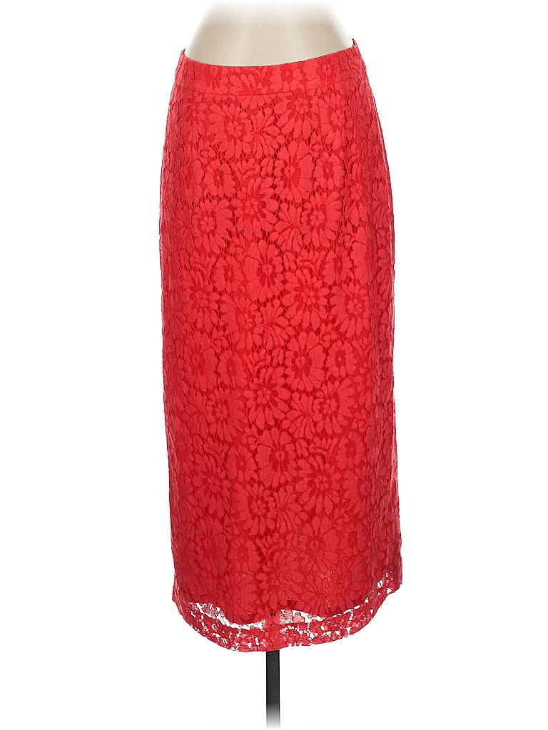 Pre-owned Halogen Formal Skirt In Red