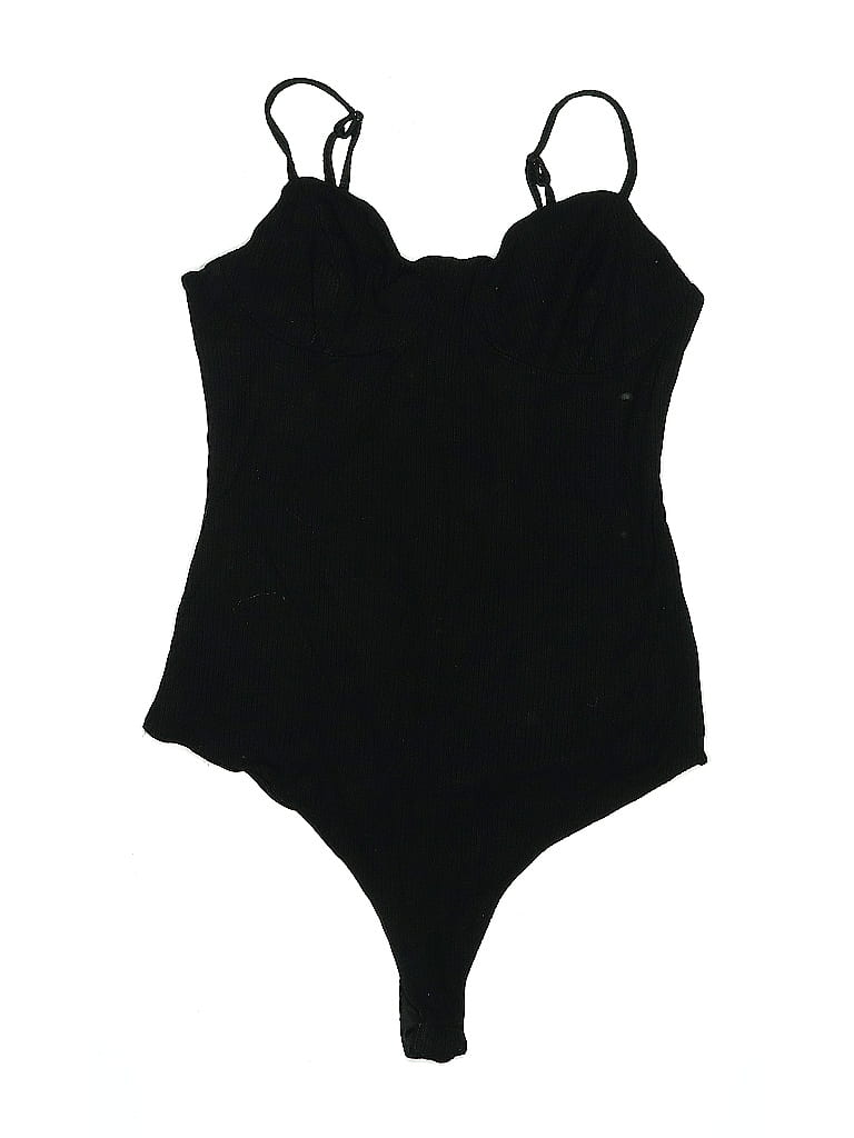 Pre-owned Afrm Bodysuit In Black