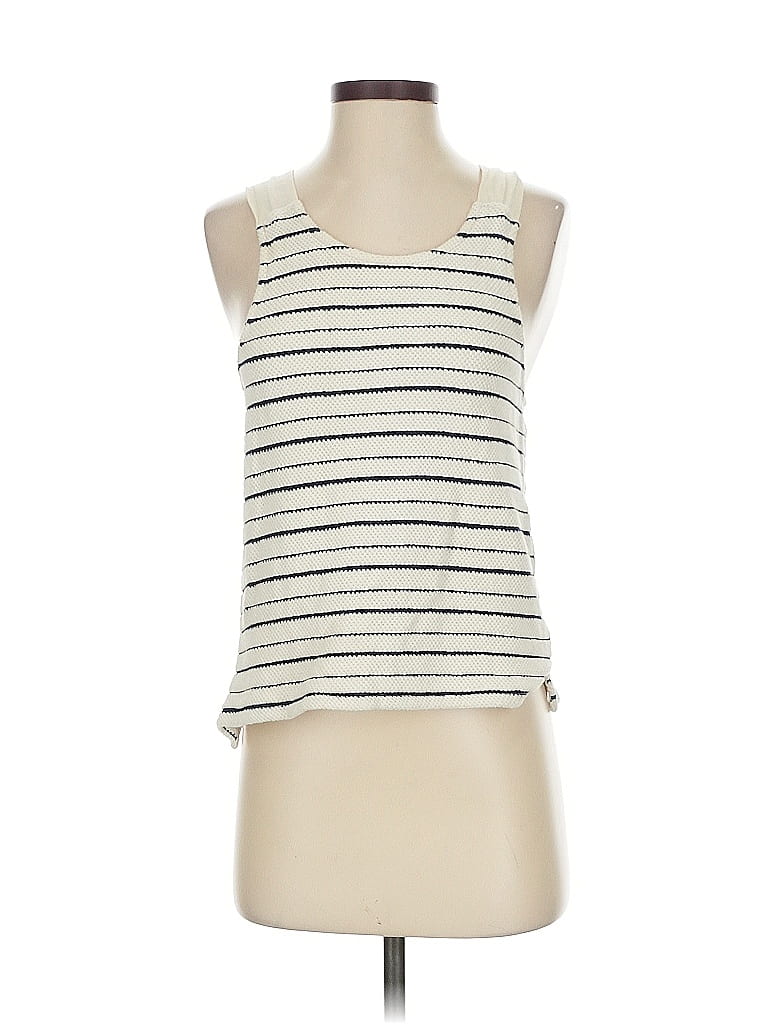 Pre-owned Madewell Tank Top Ivory Halter Neckline Tops In White