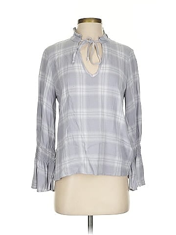 Waverly Grey 3/4 Sleeve Blouse (view 1)