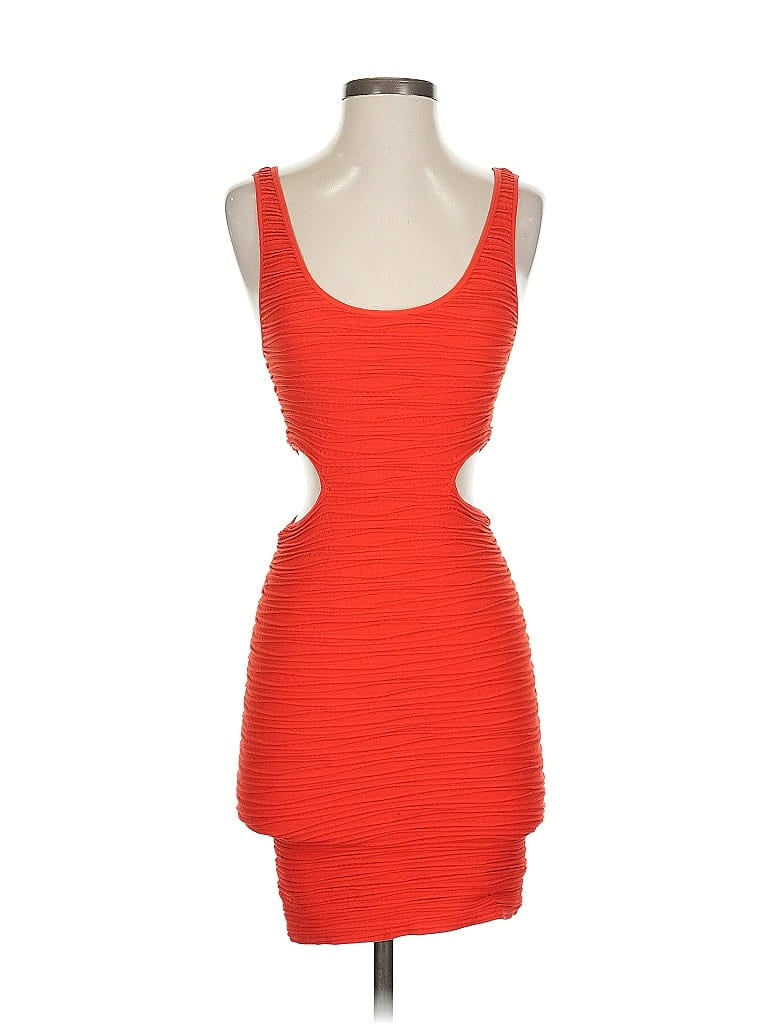 Pre-owned Bebe Cocktail Dress In Orange