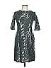Roz & Ali Metallic Silver Cocktail Dress Size 10 - photo 1