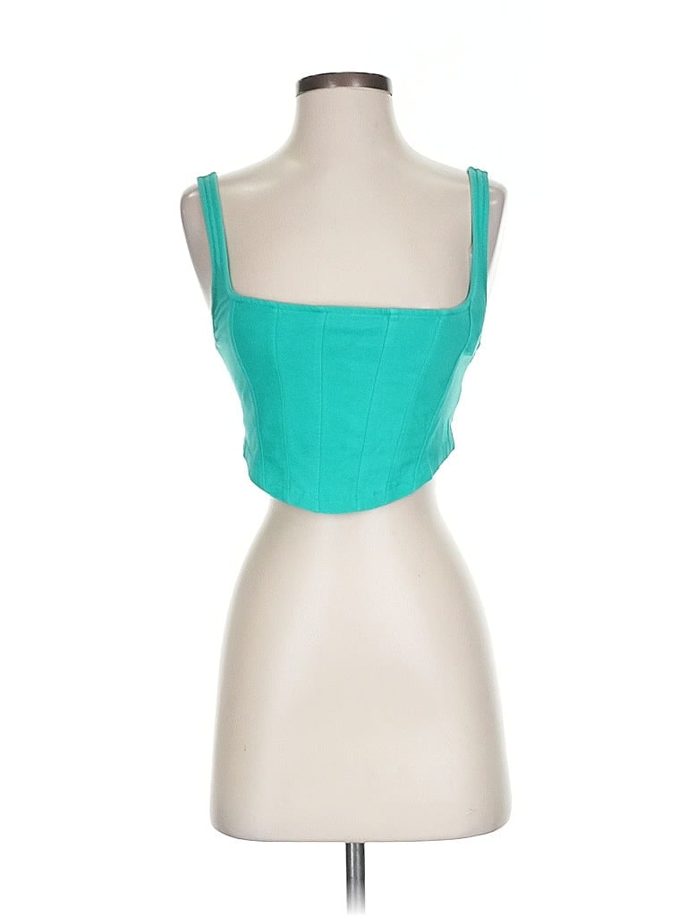 Click to view more detailed imagery on our partner's website Pre-owned Urban Outfitters Tank Top Blue Strapless Neckline Tops