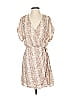 All in Favor 100% Polyester Paisley Tan Cocktail Dress Size S - photo 1