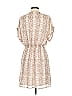 All in Favor 100% Polyester Paisley Tan Cocktail Dress Size S - photo 2