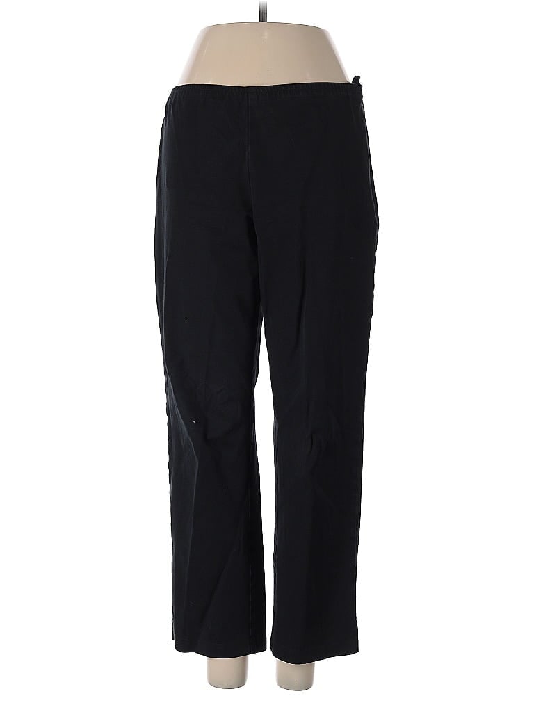 Pre-owned Eileen Fisher Casual Pants In Black