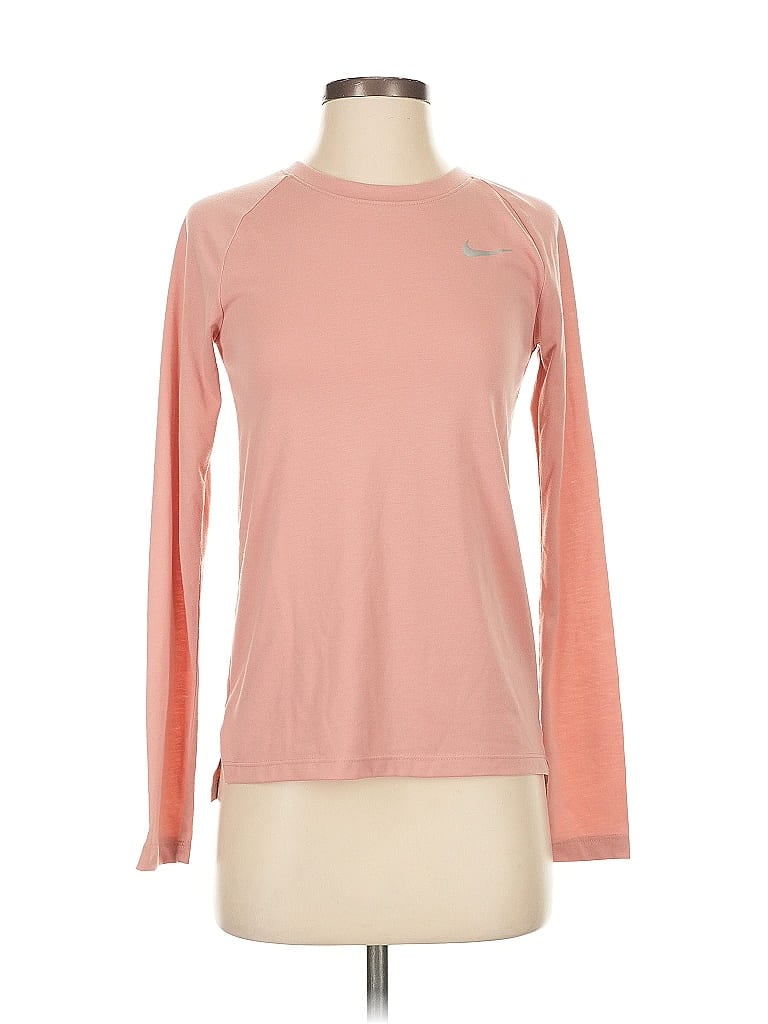 Click to view more detailed imagery on our partner's website Pre-owned Nike Long Sleeve Top Pink Crew Neck Tops