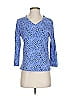 Fresh Produce 100% Cotton Blue 3/4 Sleeve T-Shirt Size XS - photo 1