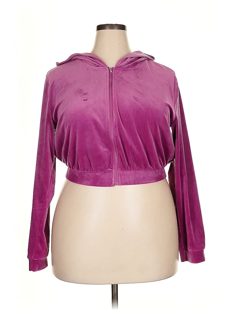 Pre-owned Fashion Nova Cardigan Sweater In Purple