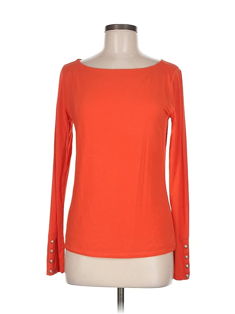 Click to view more detailed imagery on our partner's website Pre-owned Ann Taylor Long Sleeve T-shirt In Orange