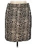 Worth New York Animal Print Silver Casual Skirt Size 14 - photo 1