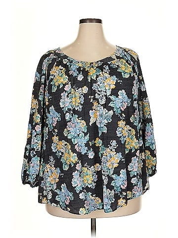 LC Lauren Conrad 3/4 Sleeve Blouse (view 1)