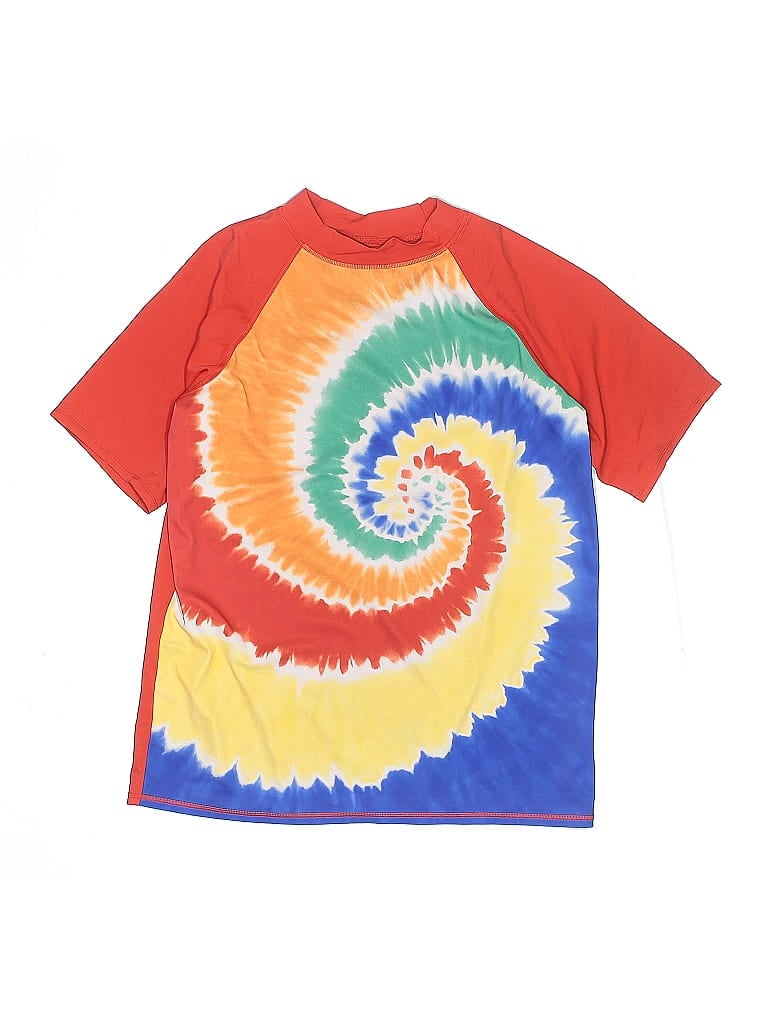 Click to view more detailed imagery on our partner's website Pre-owned Lands' End Kids' Rash Guard In Red