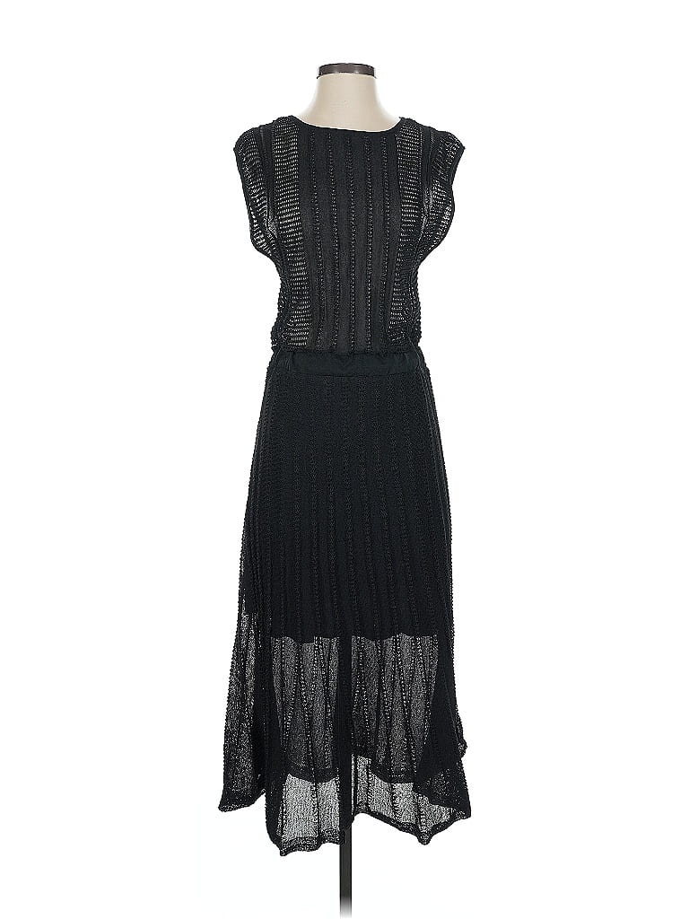 Pre-owned Mng Casual Dress In Black