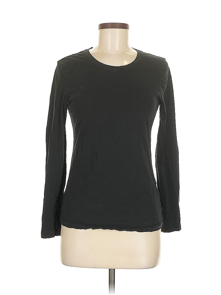 Pre-owned Banana Republic Factory Store Long Sleeve T-shirt In Black