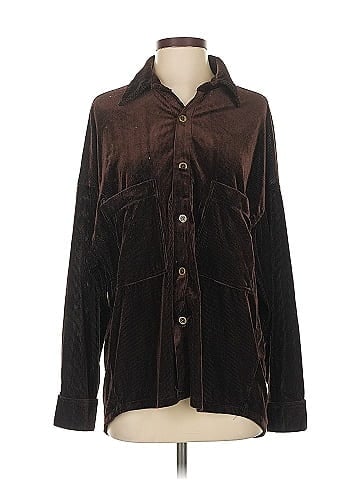 Melrose With Love Long Sleeve Button-Down Shirt (view 1)