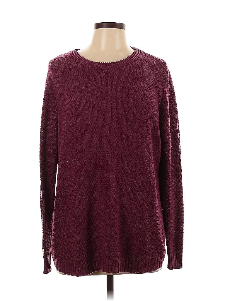 Pre-owned Pink Clover Pullover Sweater In Burgundy
