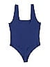 Parade Solid Blue One Piece Swimsuit Size L - photo 2