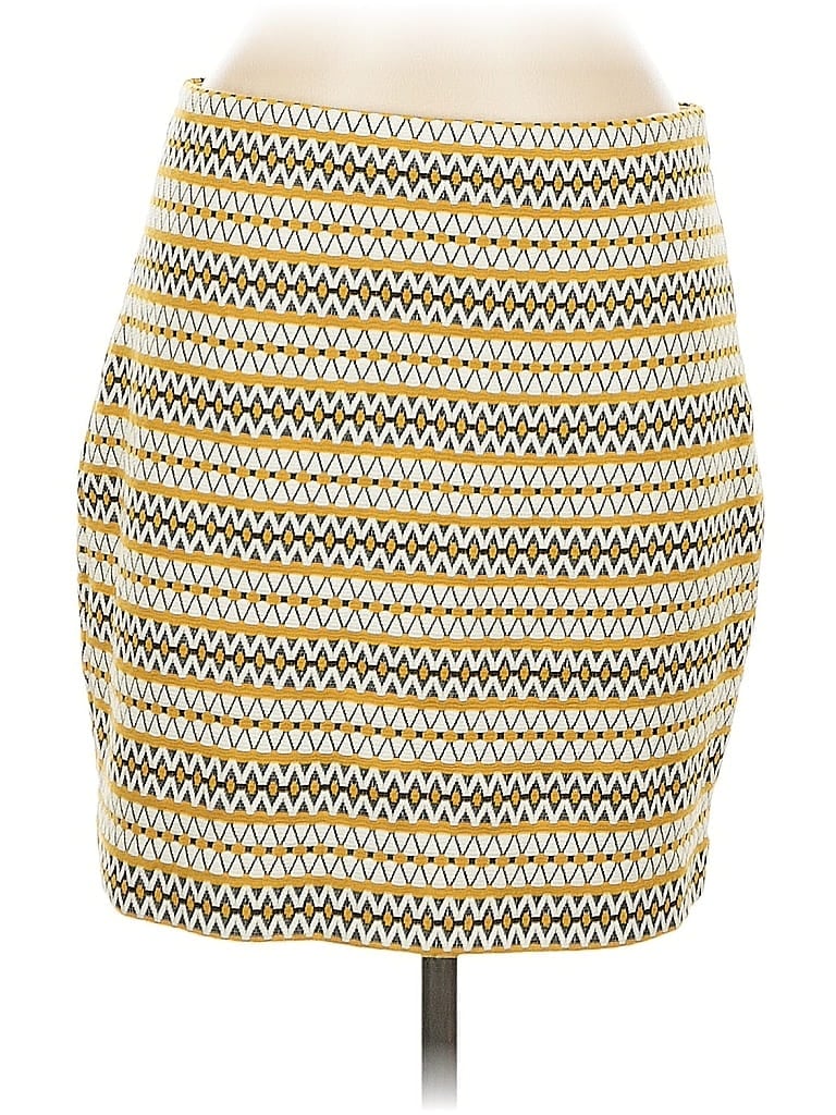 Pre-owned Express Casual Skirt In Yellow
