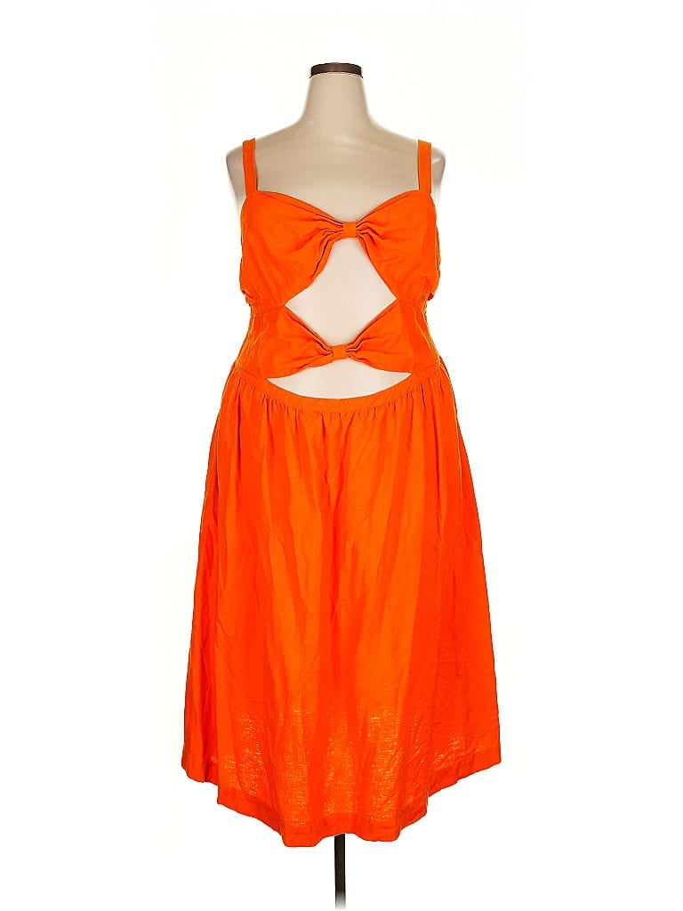 Fe Noel x Target Orange Cocktail Dress Size 2X - photo 1