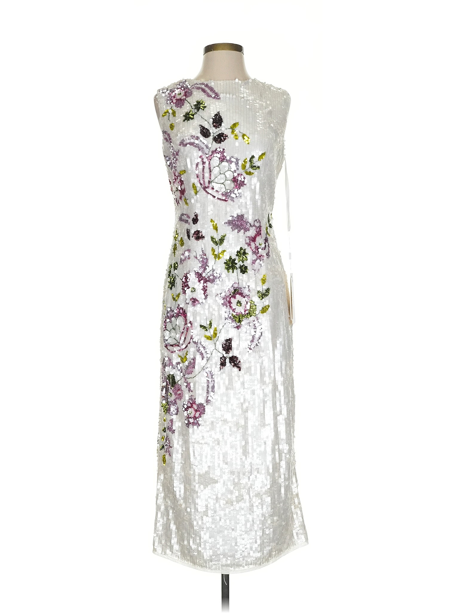 Mac Duggal 100% Polyester White Cocktail Dress Size 4