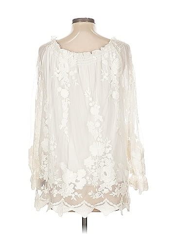 Marled by Reunited 3/4 Sleeve Blouse (view 2)