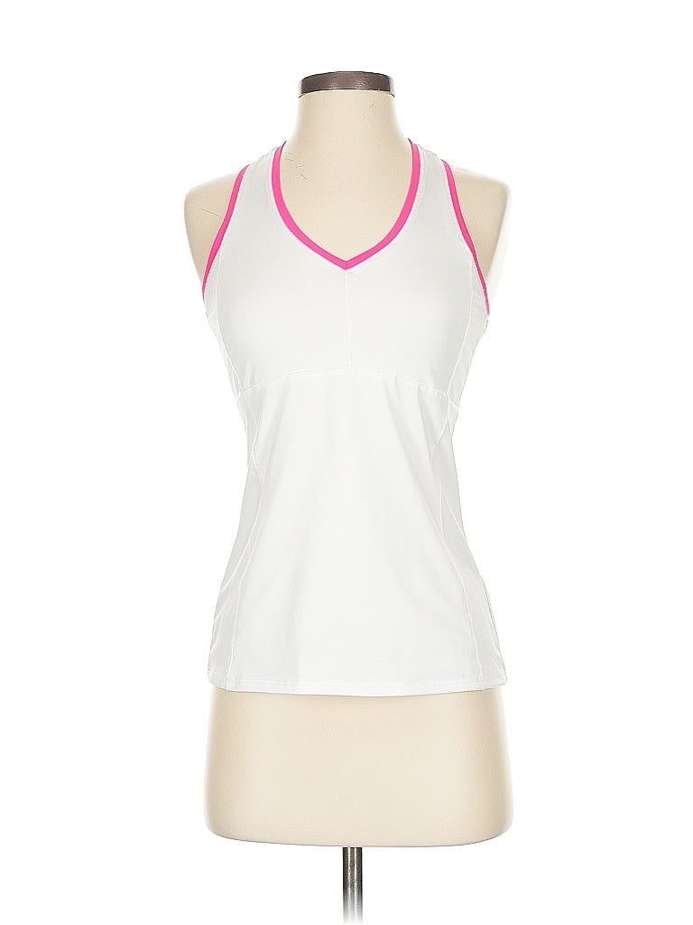 Lucky in Love White Active Tank Size 0 - 2 - photo 1