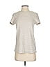 Mango Silver Short Sleeve Top Size XS - photo 1