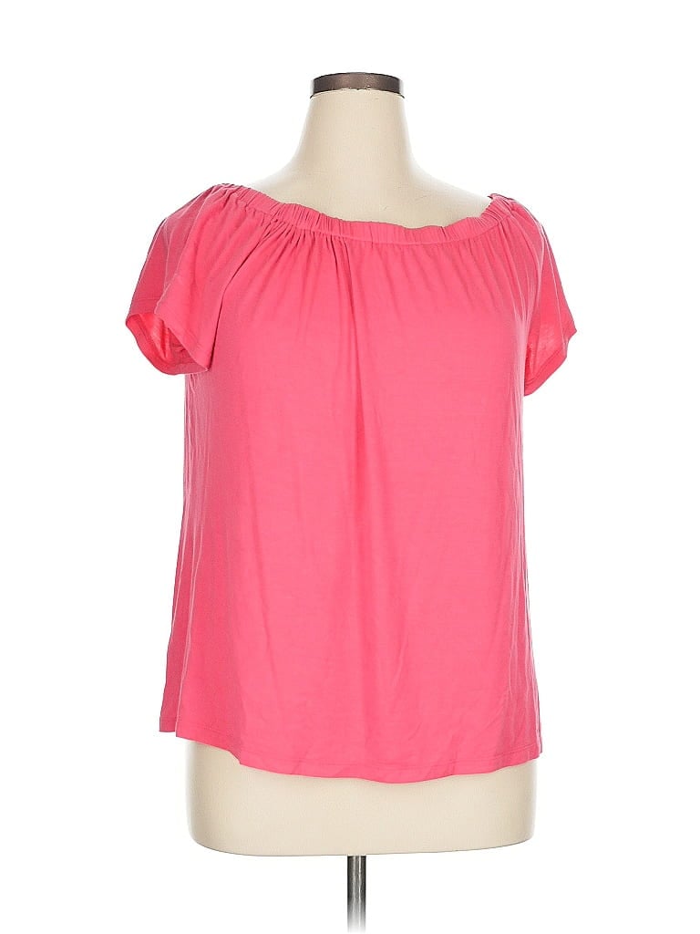 Pre-owned Inc International Concepts Short Sleeve T-shirt In Pink