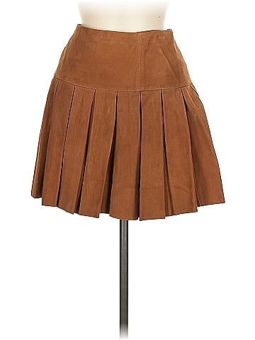 Alice + Olivia Leather Skirt (view 1)