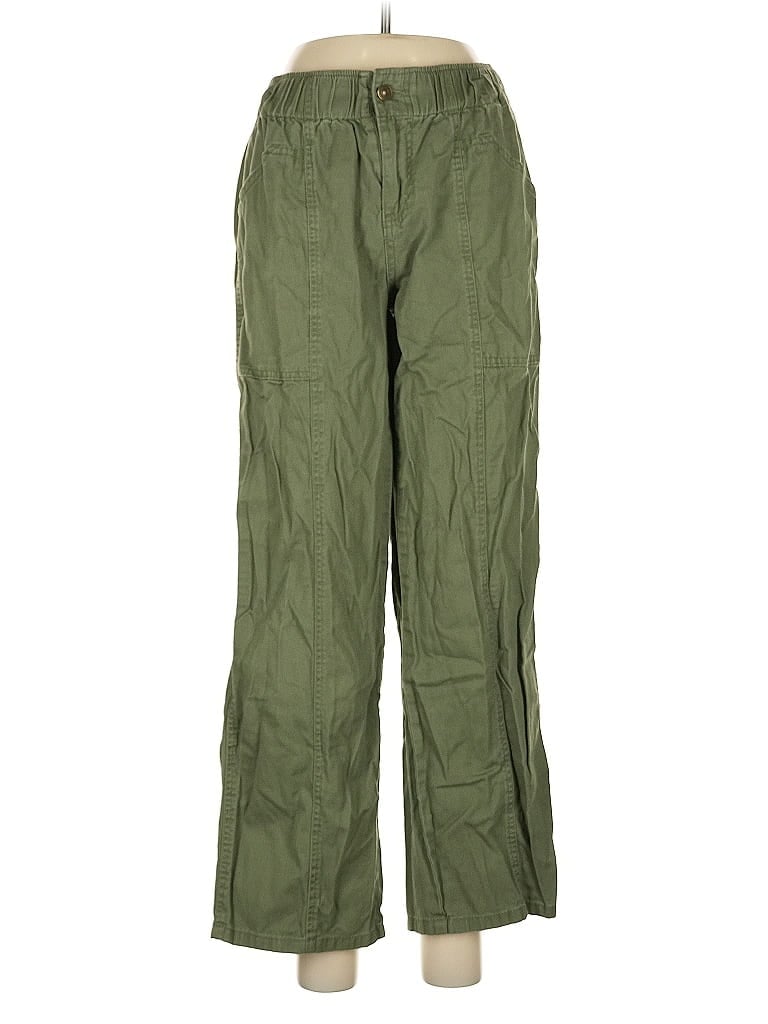 Pre-owned Happily Grey Cargo Pants In Green