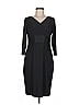 David Meister Solid Black Cocktail Dress Size 6 - photo 1