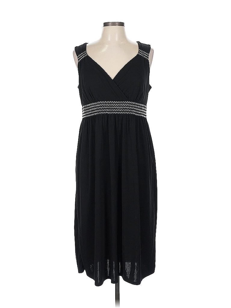 Pre-owned Ann Taylor Loft Casual Dress In Black
