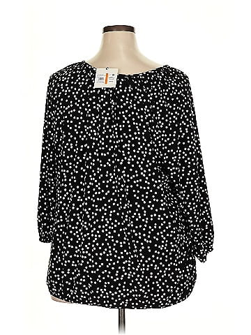 AK Anne Klein 3/4 Sleeve T-Shirt (view 2)