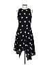 Armani Exchange 100% Polyester Graphic Black Cocktail Dress Size 10 - photo 1