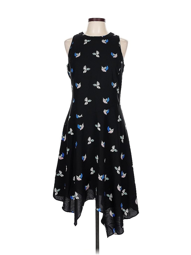 Armani Exchange 100% Polyester Graphic Black Cocktail Dress Size 10 - photo 1