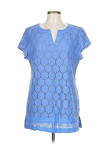 Isaac Mizrahi LIVE! Short Sleeve Blouse (view 1)