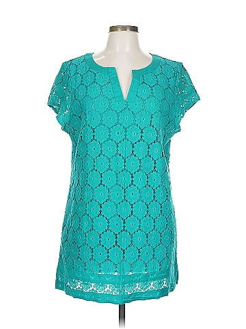 Isaac Mizrahi LIVE! Short Sleeve Blouse (view 1)