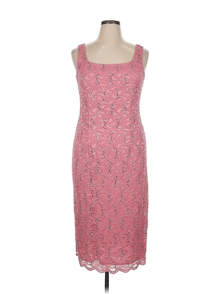 Pre-owned Alex Evenings Cocktail Dress In Pink