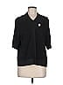 St. John Black 3/4 Sleeve Blouse Size M - photo 1